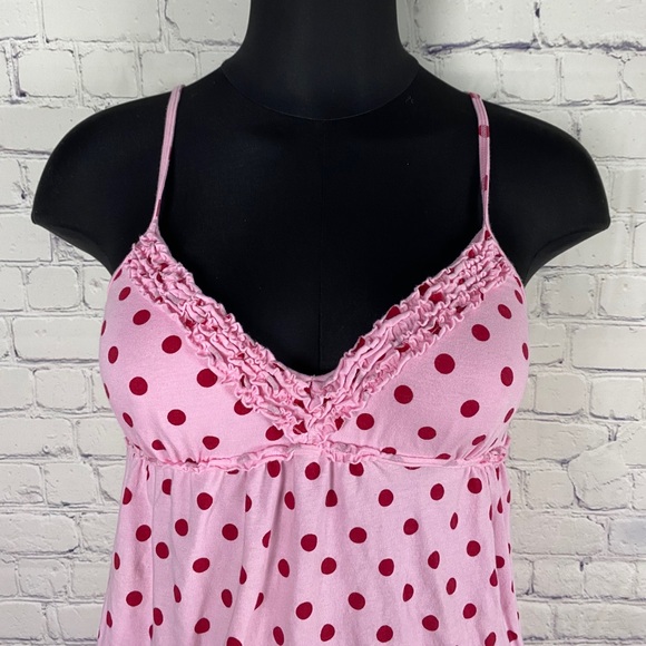 Pink with red polka dots nightgown - Picture 4 of 7